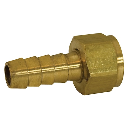 Jones Stephens 3/8in. x 3/8in. Brass Hose Barb x Female Ball End Swivel G28066